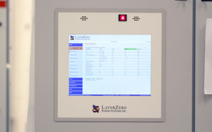 A display from a LayerZero STS