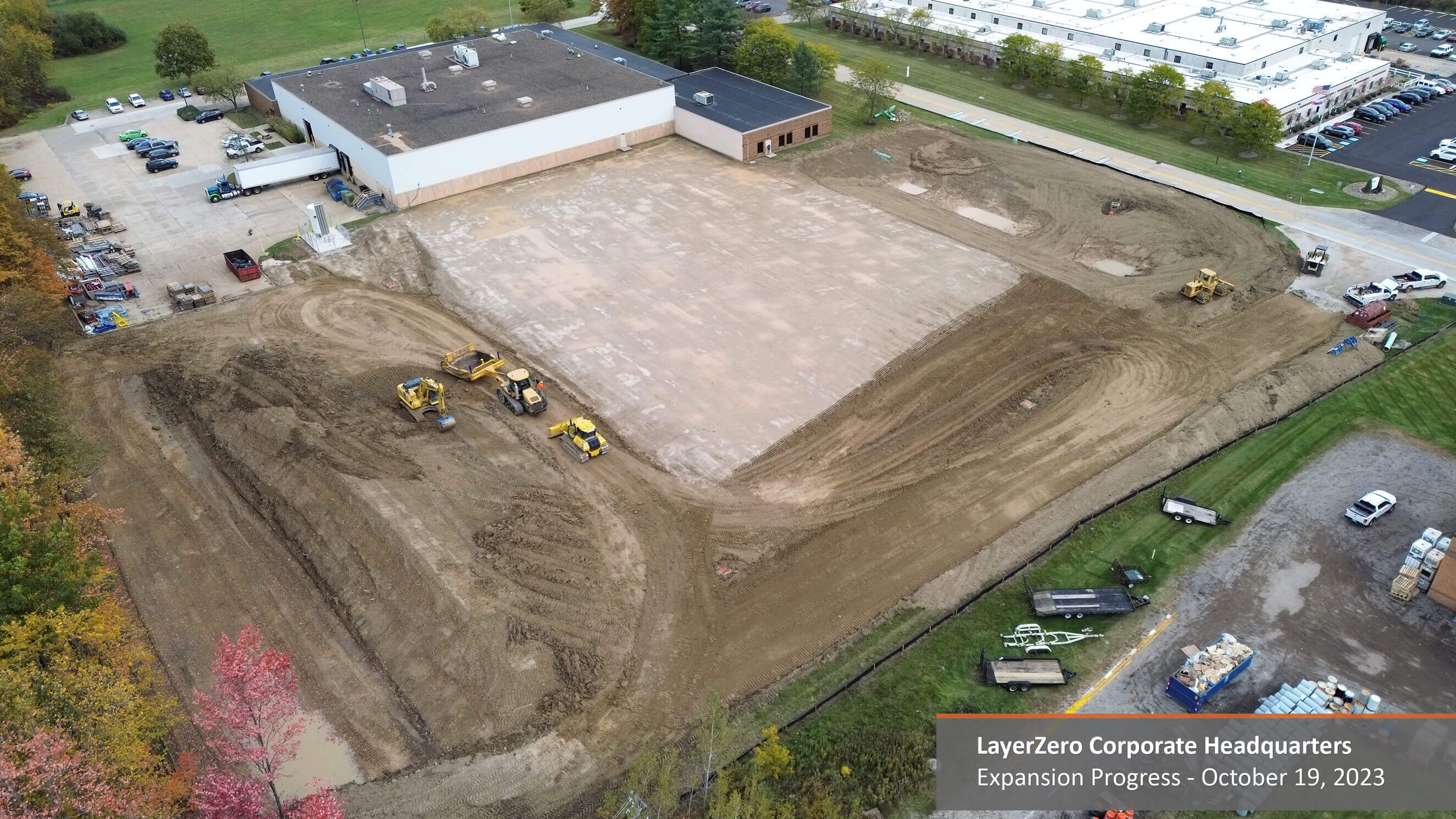 LayerZero Expansion Project Ground Leveling Progress