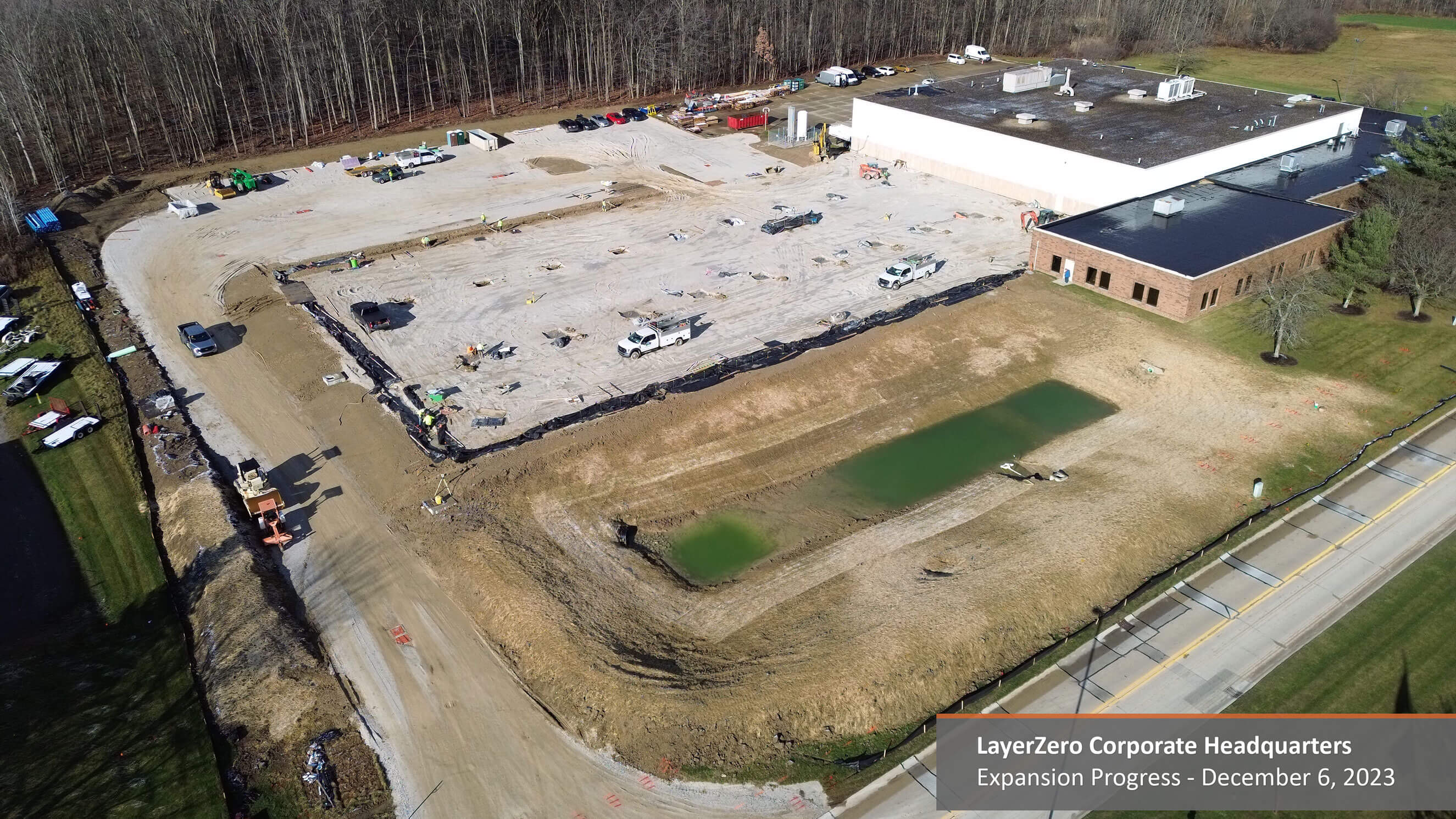 Looking toward the LayerZero headquarters Expansion Project