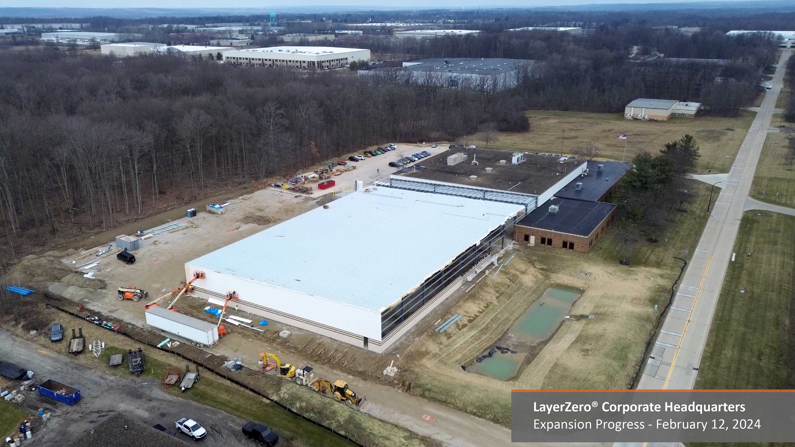 Construction progress February at the LayerZero Expansion Project