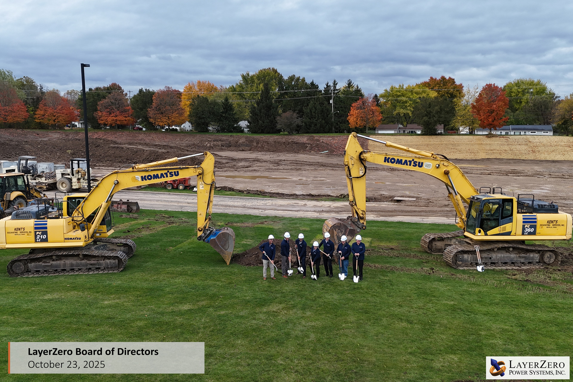 LayerZero leadership and project partners at the expansion site