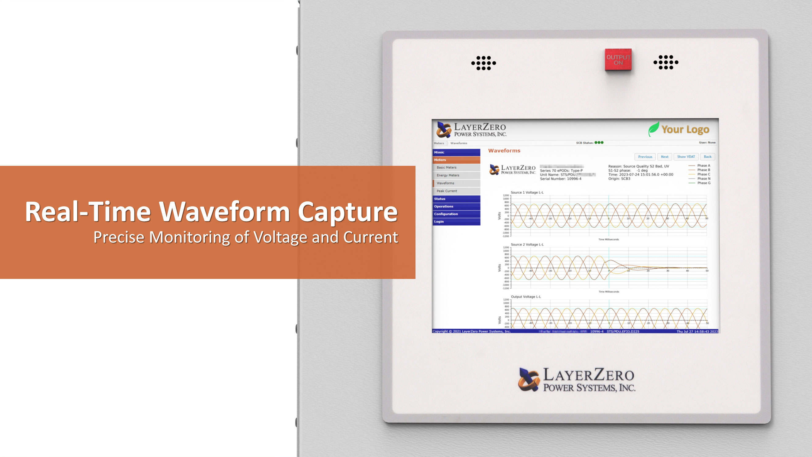 Real-Time Waveform Capture in the LayerZero eSTS Static Transfer Switch