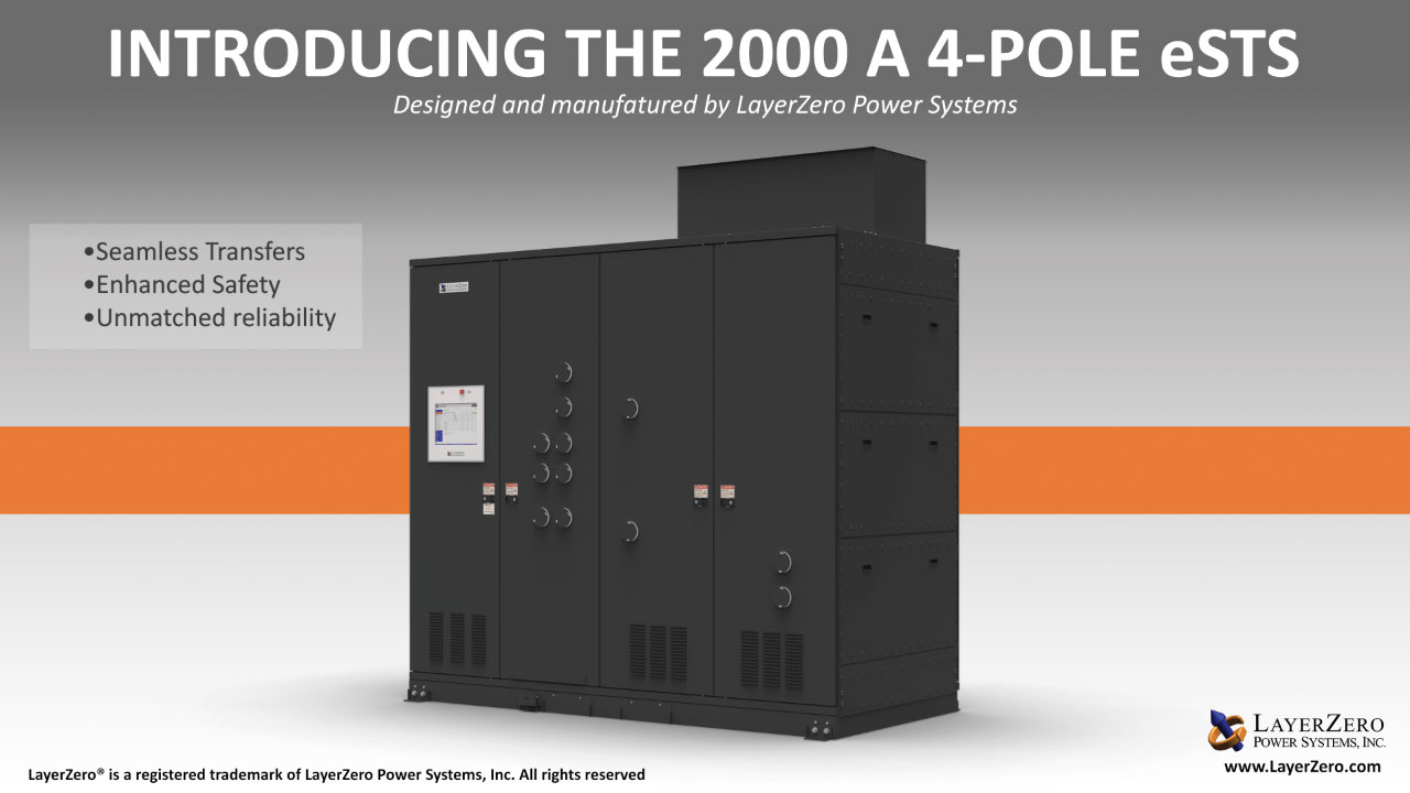 LayerZero Announces 2000 A 4-Pole STatic Transfer Switch