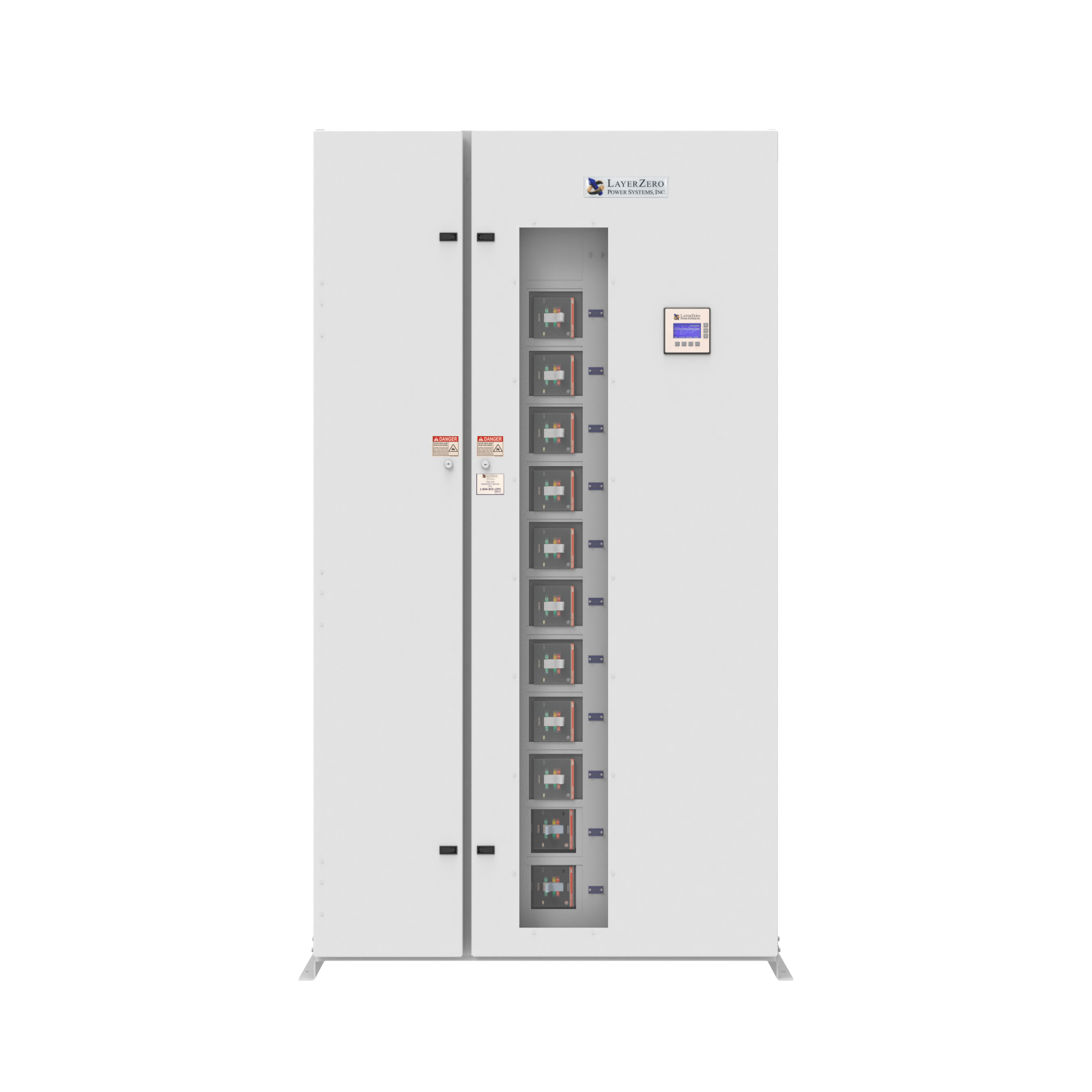 LayerZero Subfeed Remote Distribution Panel (RDP-2) with 480V, 65KAIC, 1-800AF Main Breaker, Wall Mount, 1600A SafePanel
