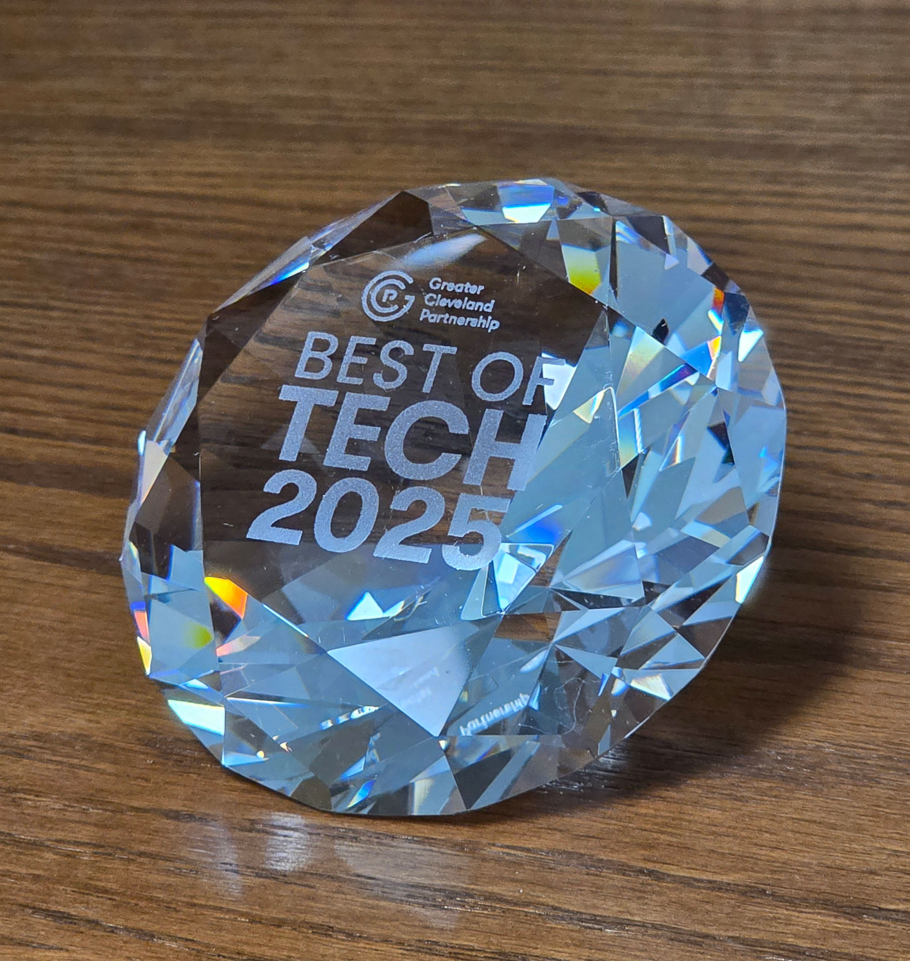 LayerZero Power Systems receives the Best of Tech 2025 Award from the Greater Cleveland Partnership