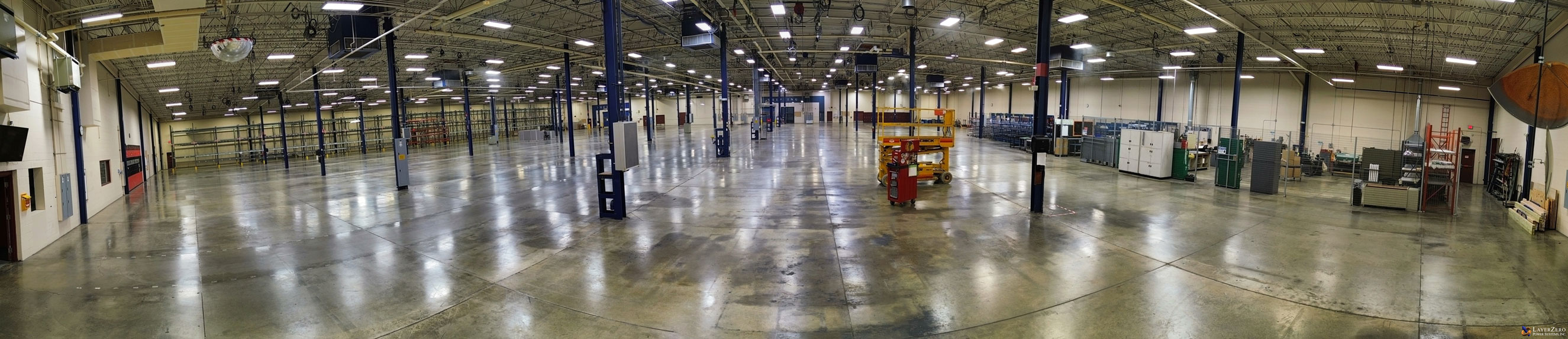 Panorama of the LayerZero Power Systems Assembly II Plant in Streetsboro March 2024