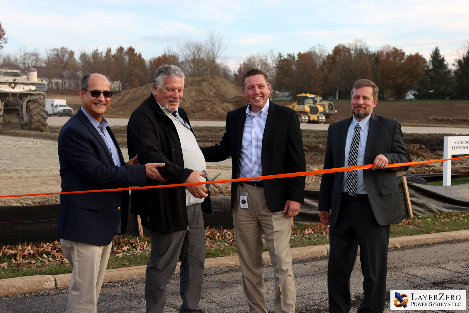 Streetsboro Mayor Glenn M. Broska touring LayerZero’s Philipp Parkway facility