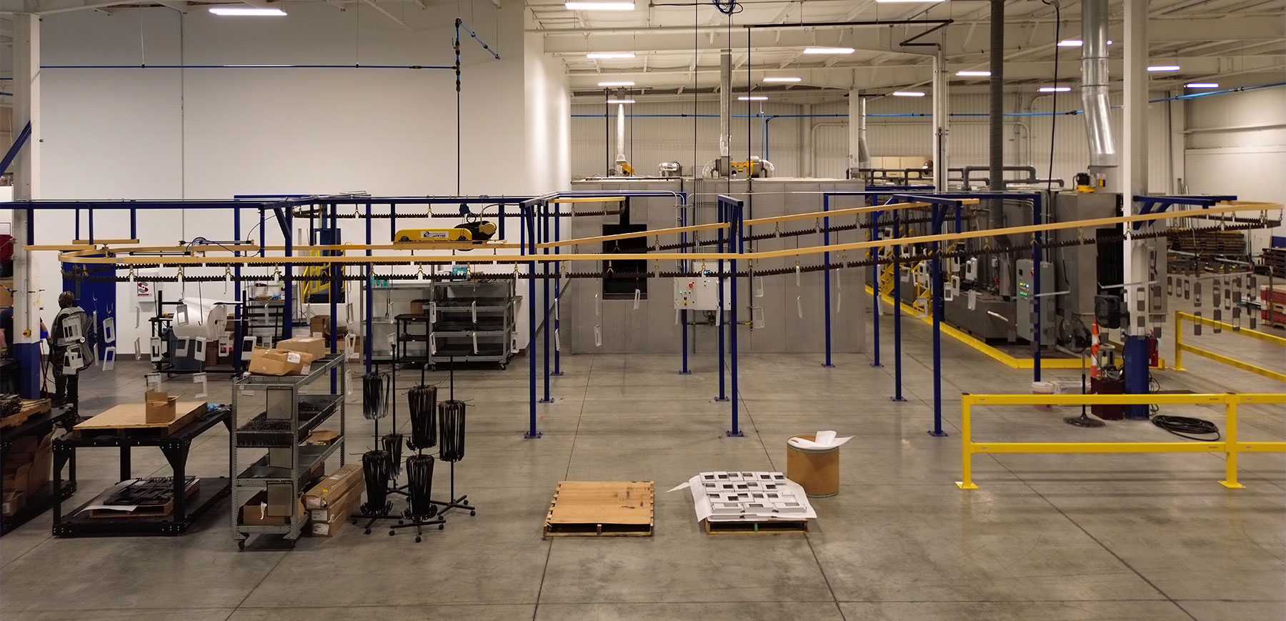 LayerZero Power Systems Powder Coating Line Overview LayerZero Paint Line Blog - In-House Powder Coating System