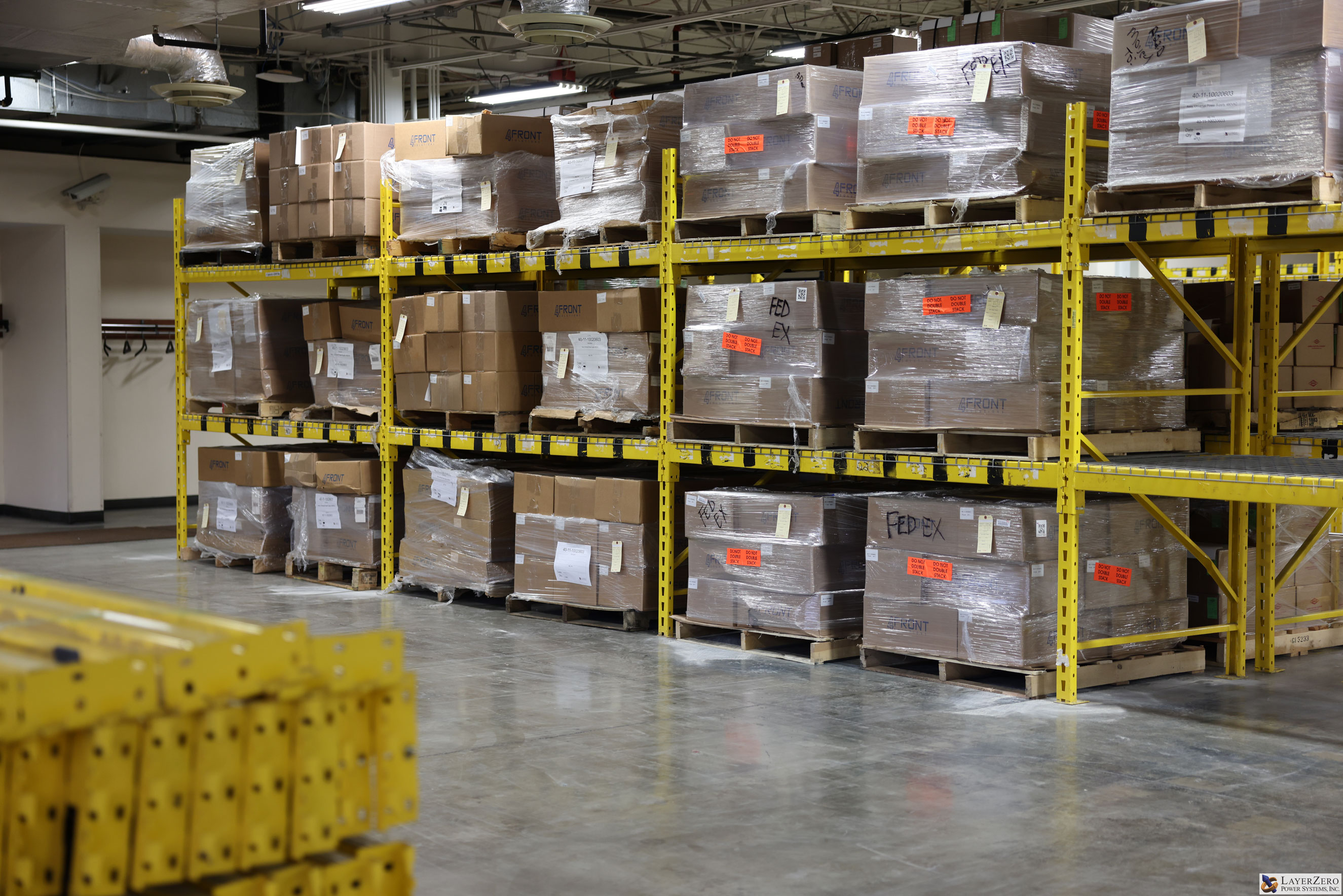 Stock Room Area at LayerZero Streetsboro Stock Room Area at LZPS Streetsboro