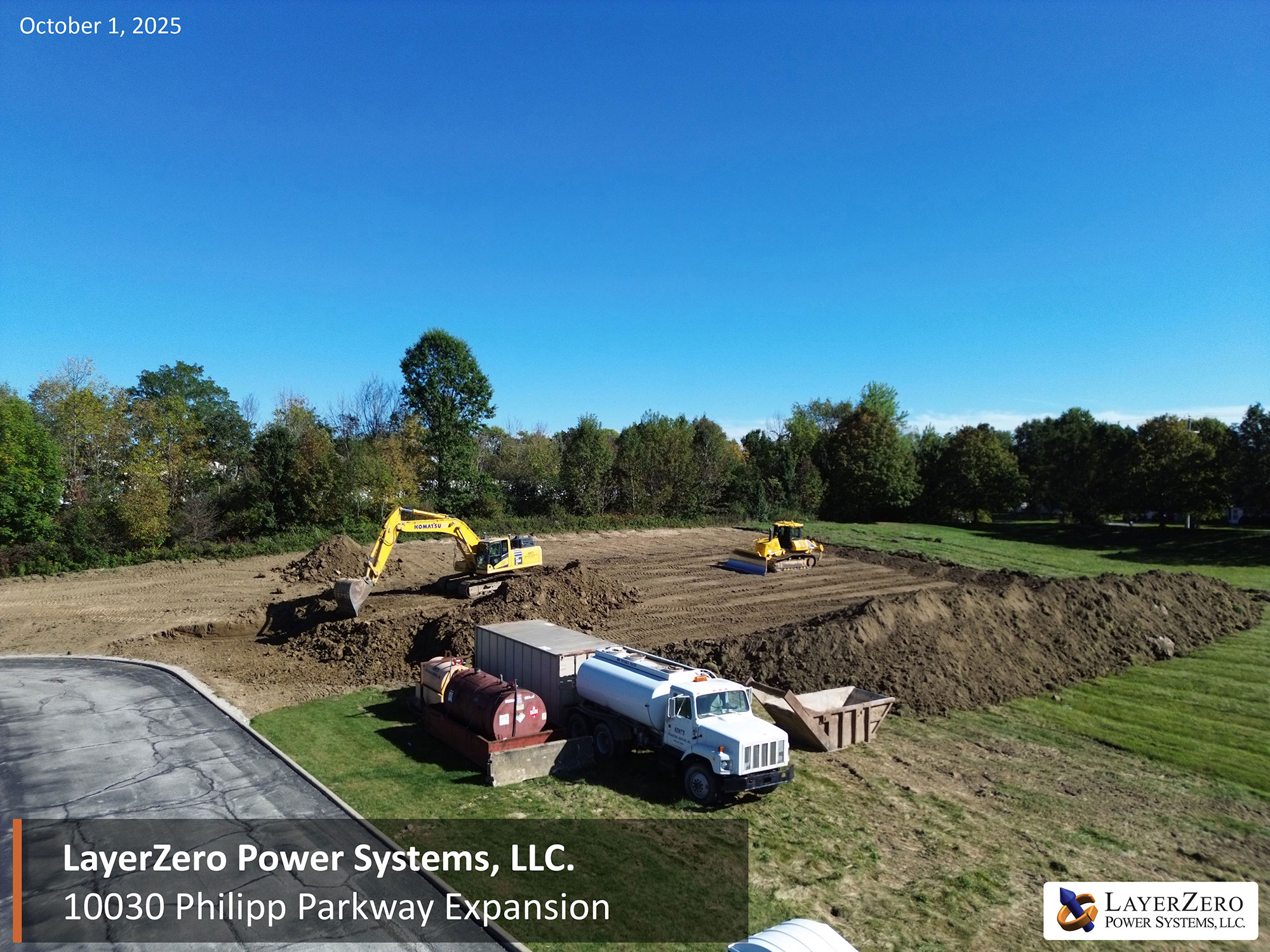 Philipp Parkway expansion progress on October 1, 2025