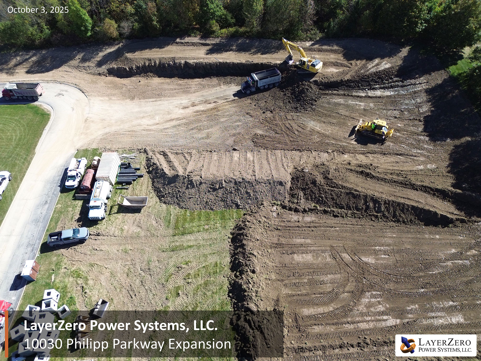 Philipp Parkway expansion progress on October 1, 2025