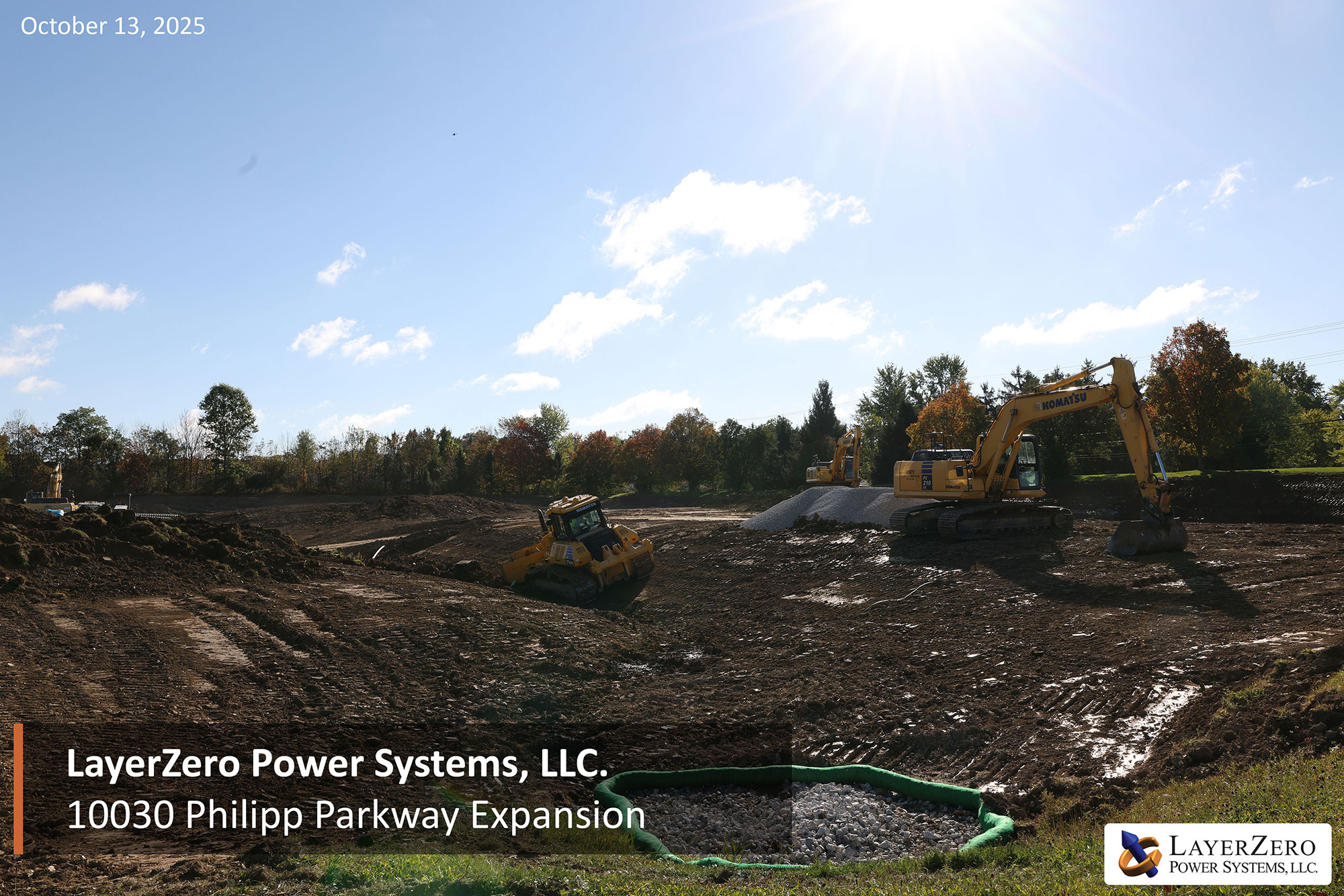 Philipp Parkway expansion progress on October 13, 2025