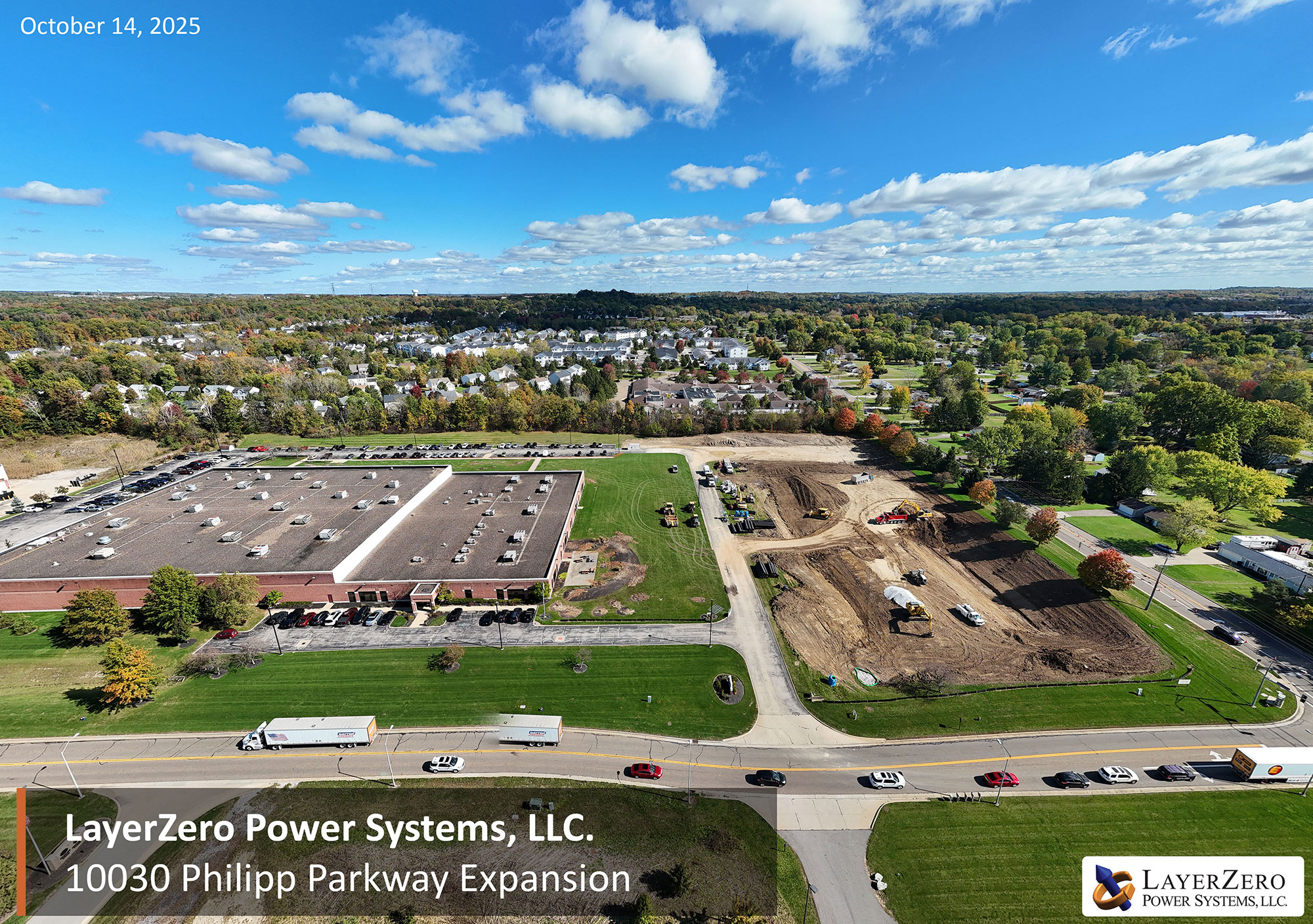 Philipp Parkway expansion progress on October 14, 2025