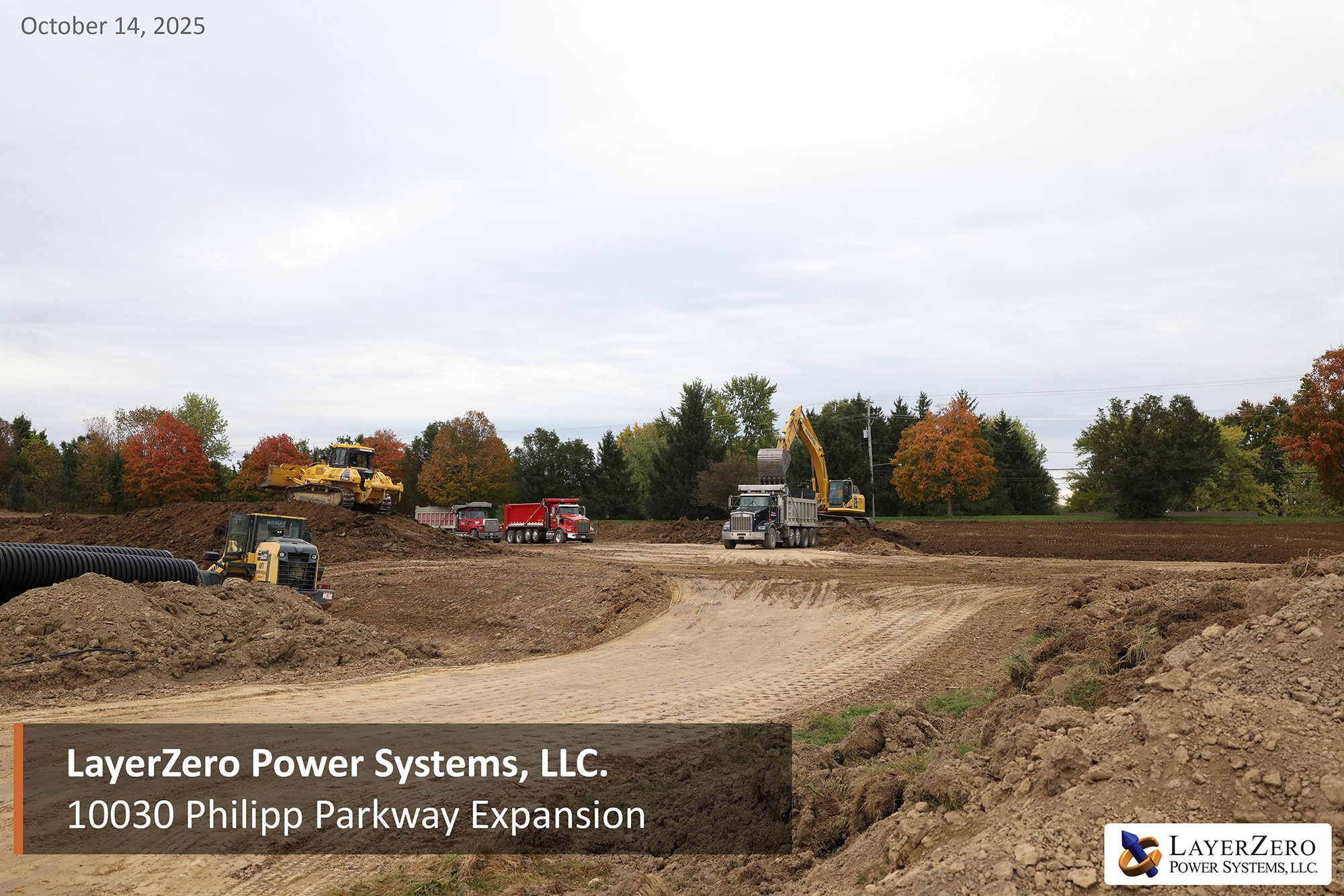 Philipp Parkway expansion progress on October 14, 2025