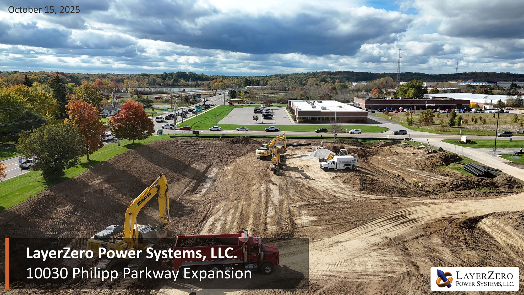 Philipp Parkway expansion progress on October 15, 2025