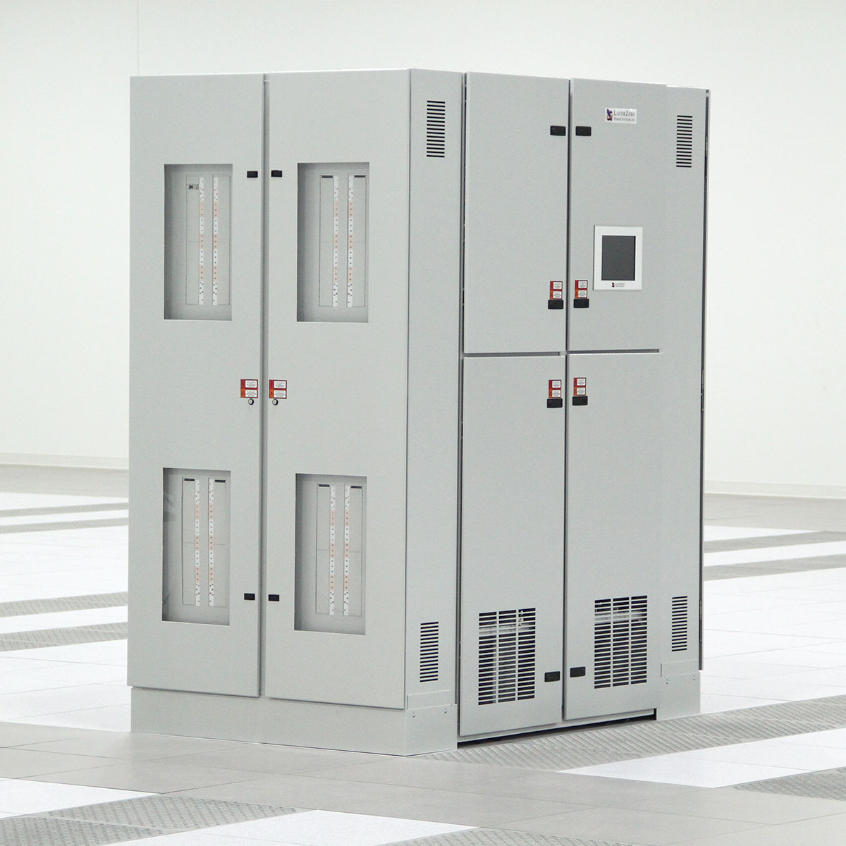 The LayerZero Series 70 ePODs: Type-X Power Distribution Unit (PDU) on data center floor.  