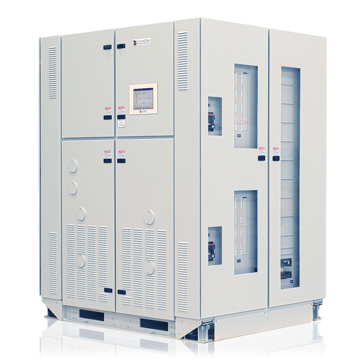 The LayerZero Series 70 ePODs: Type-XL Power Distribution Unit (PDU) with 42-Circuit SafePanels plus Subfeed Distribution.