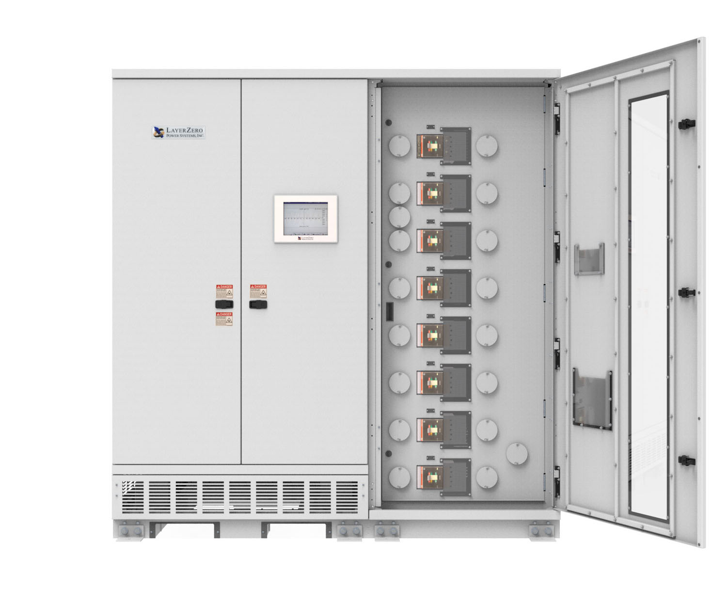 ePODs Type-X SF PDU Distribution Section Doors Open
