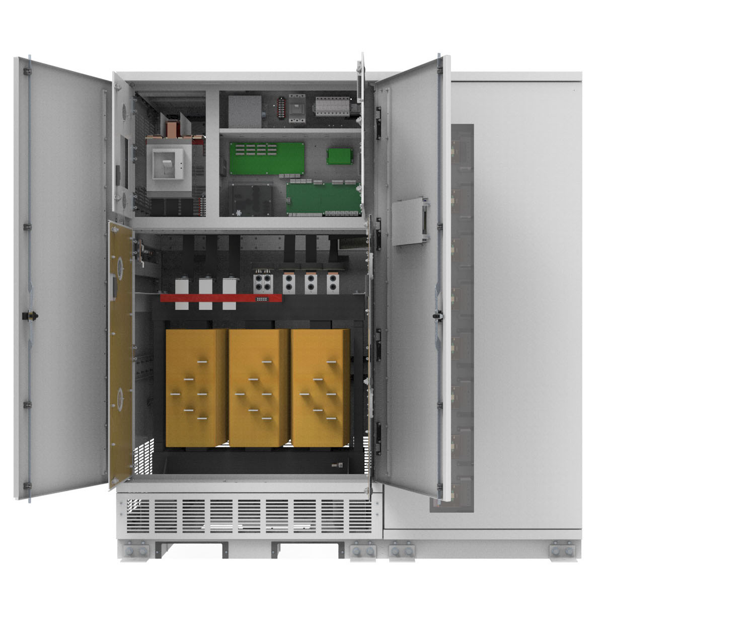 ePODs Type-X SF PDU with Dead Front Doors Open