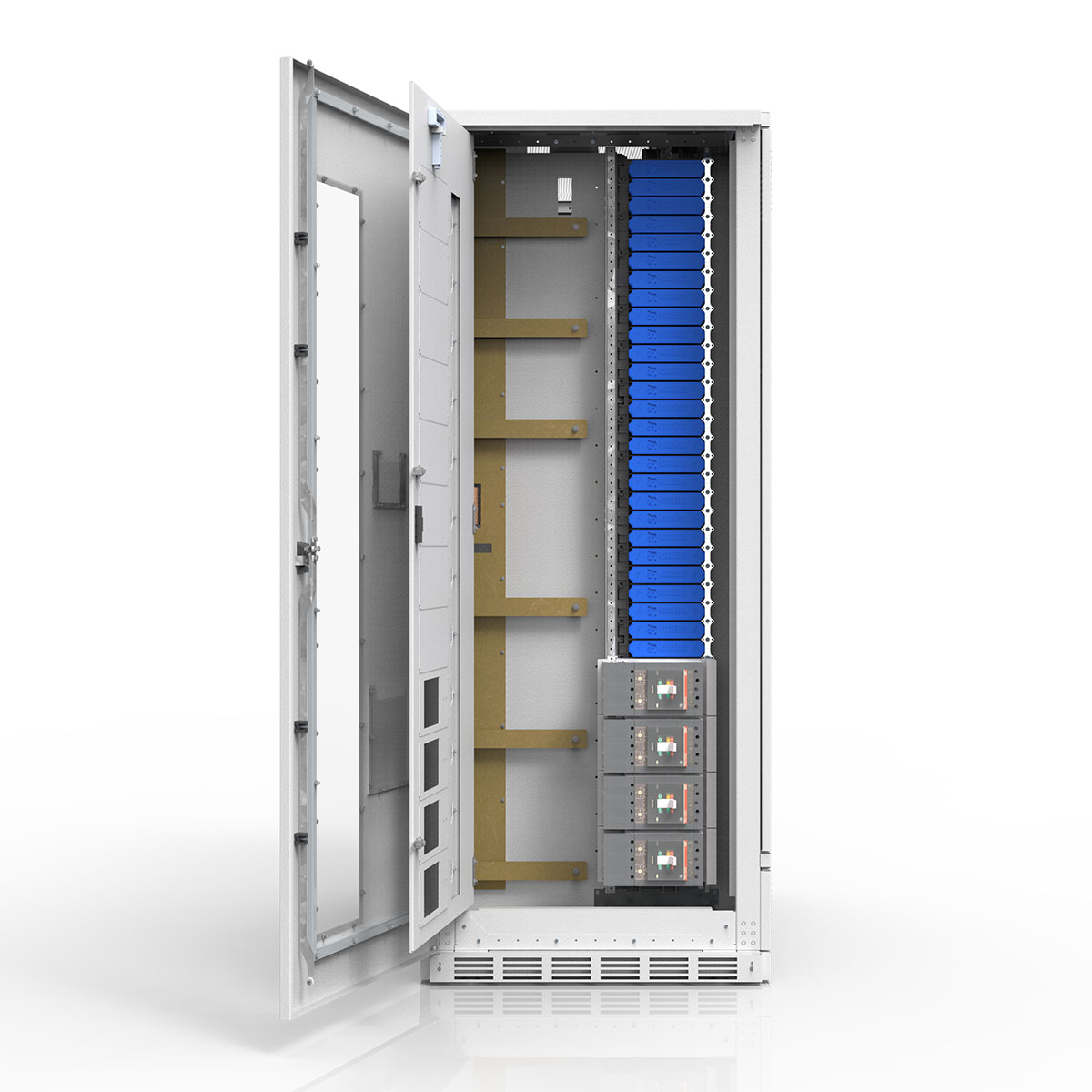 Power Distribution Unit (PDU) Distribution Section with SafePanel and Subfeed Circuit Breakers
