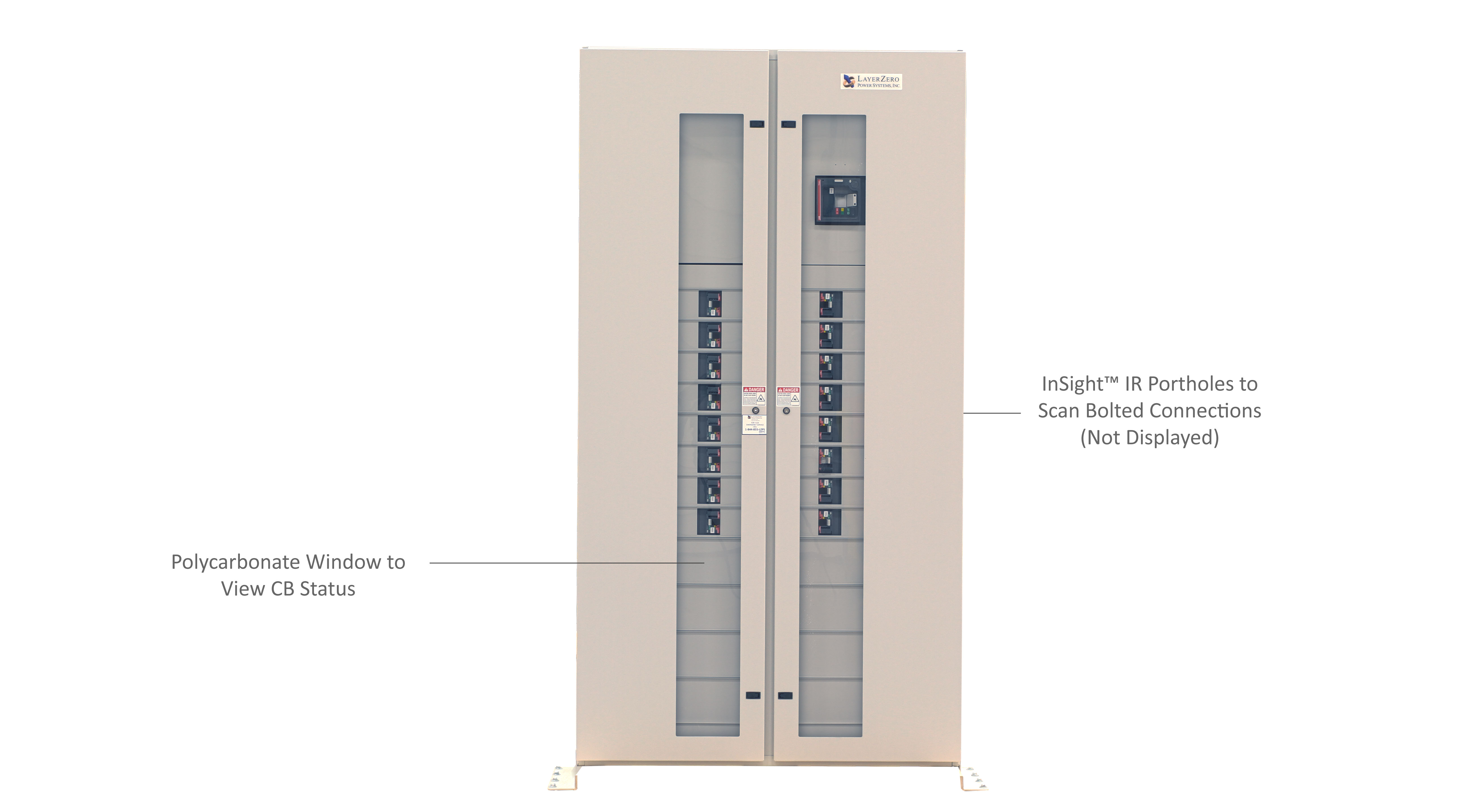 ePanel-HD2 High Density Power Panel with the Outer Door Closed