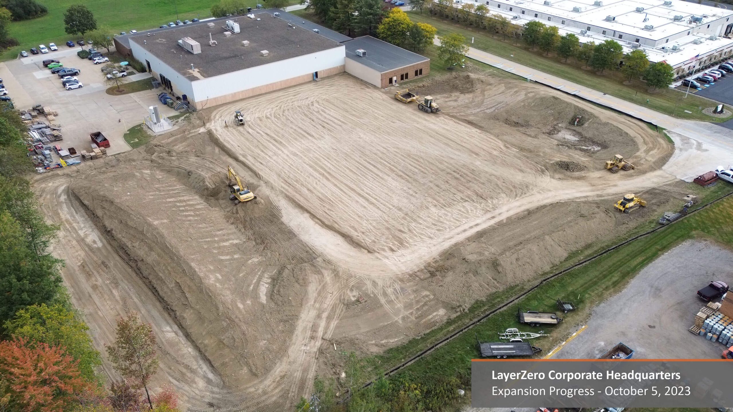 Ground is Being Leveled and Dirt Is Being Removed