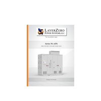 1600 A 277/480 V 4-Pole eSTS static transfer switch brochure cover by LayerZero Power Systems