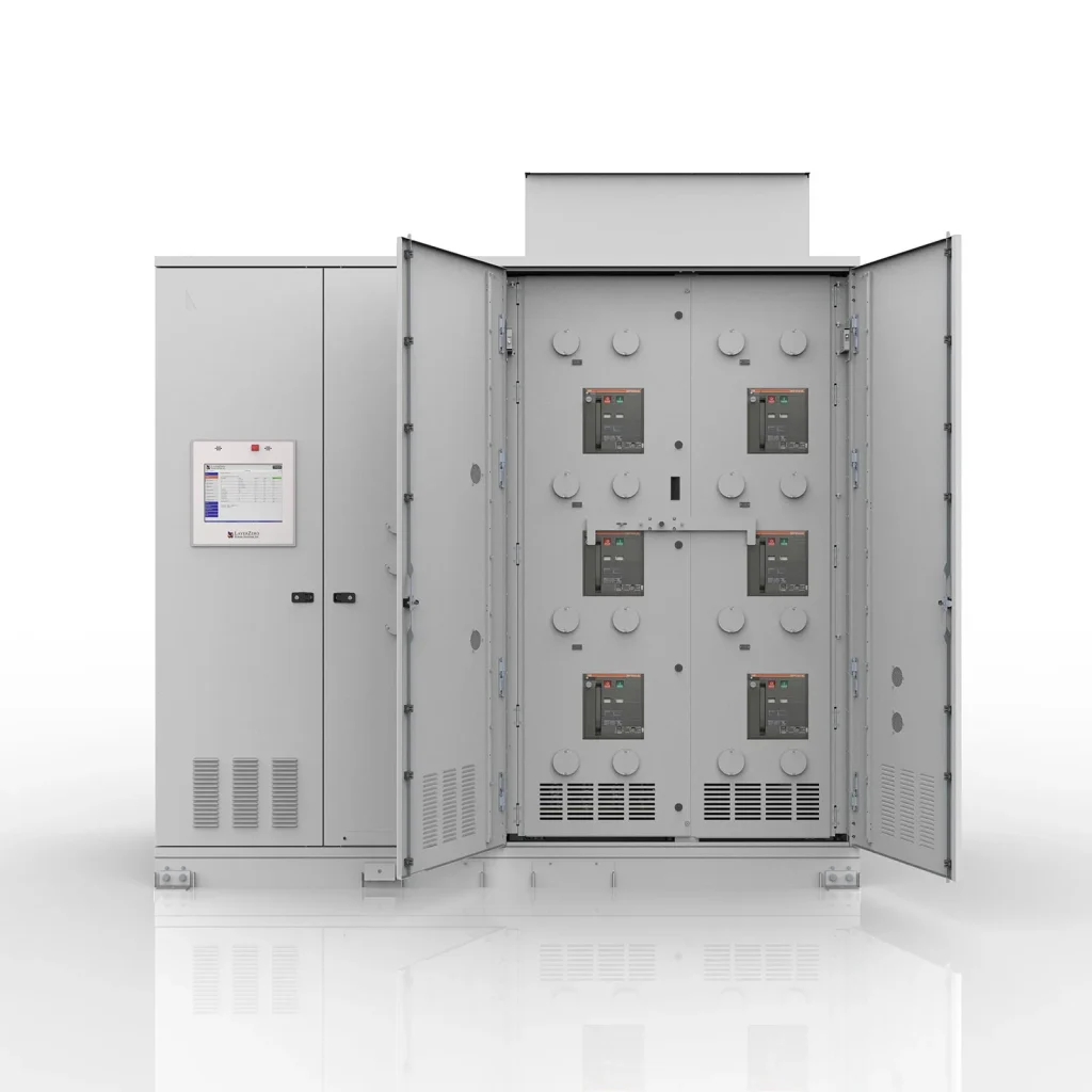 Robust outer doors protect internal assemblies while allowing secure, convenient access for maintenance