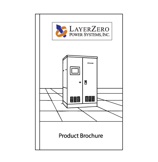 LayerZero Power Systems brochure cover for mission-critical power solutions