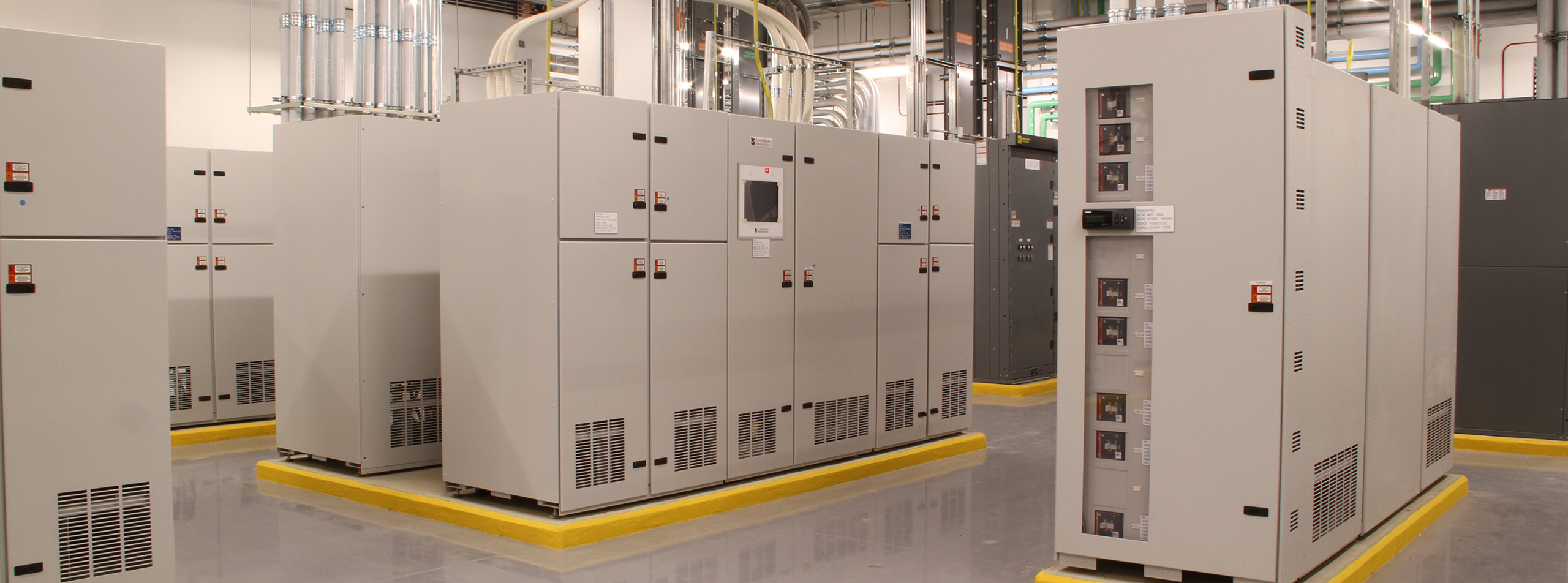 Electrical power distribution equipment supporting financial data center and trading infrastructure.