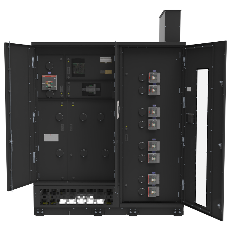 Durable outer doors protect internal components while providing secure, convenient access for installation, inspection, and maintenance