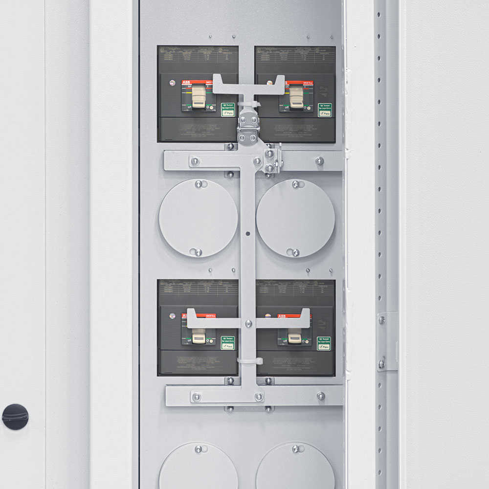 Infrared viewing porthole on LayerZero® web-enabled static transfer switch