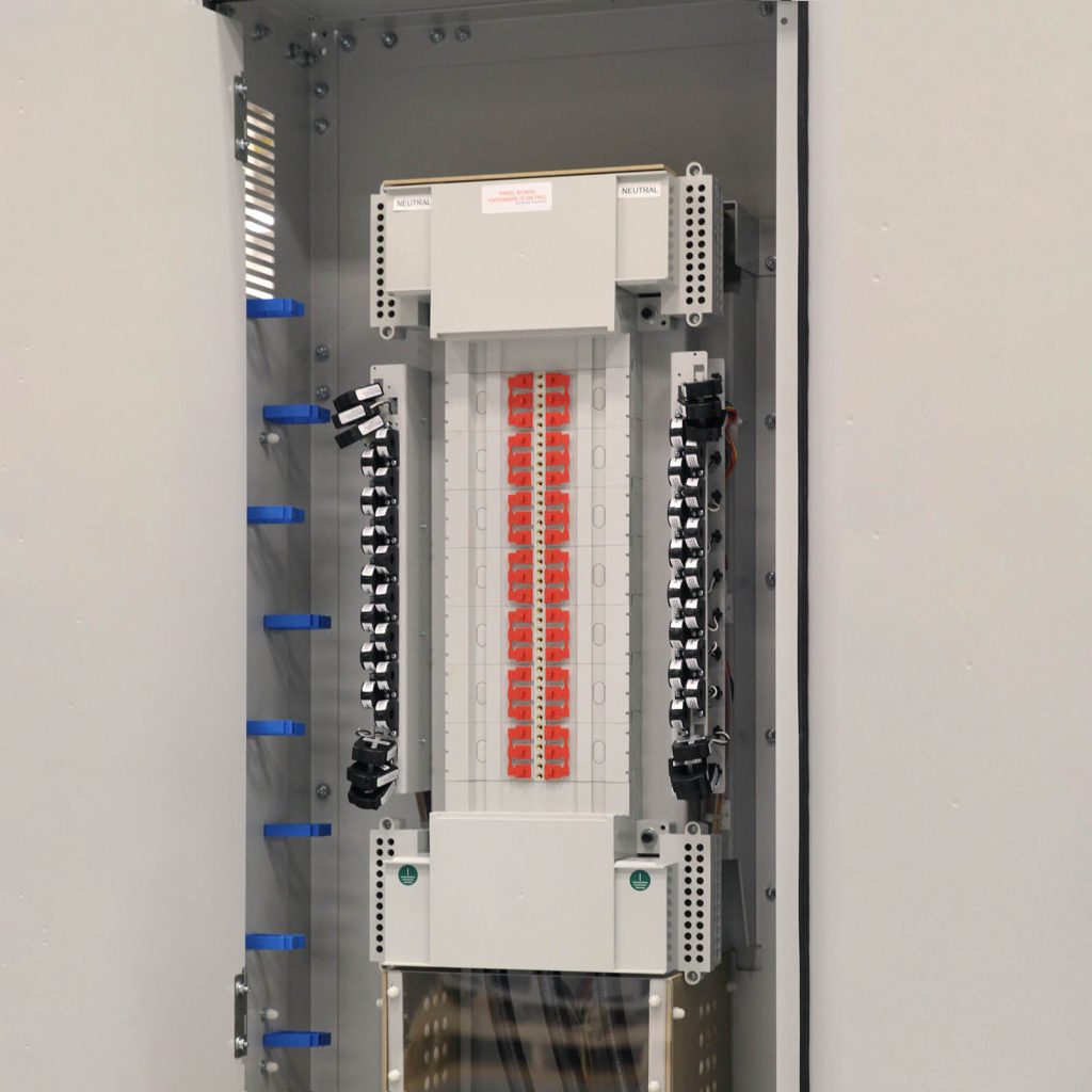 SafePanel panel board design helps reduce exposure to live components while supporting safer power distribution