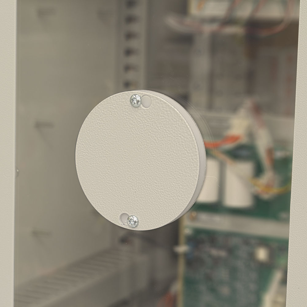 IR portholes allow safe thermal inspections without opening the enclosure or exposing live parts