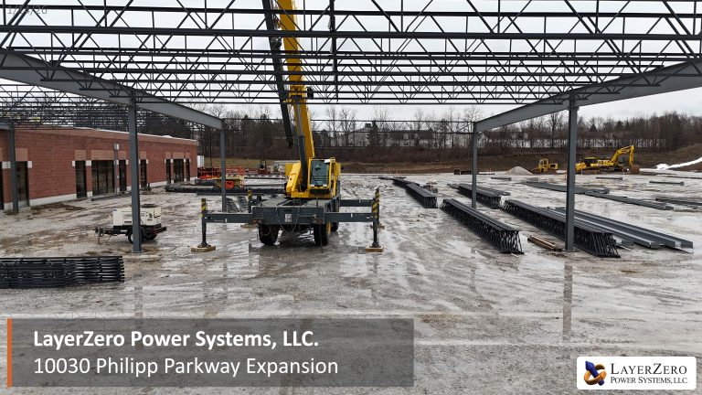 Structural Steel Progress at LayerZero Power Systems’ Philipp Parkway Expansion