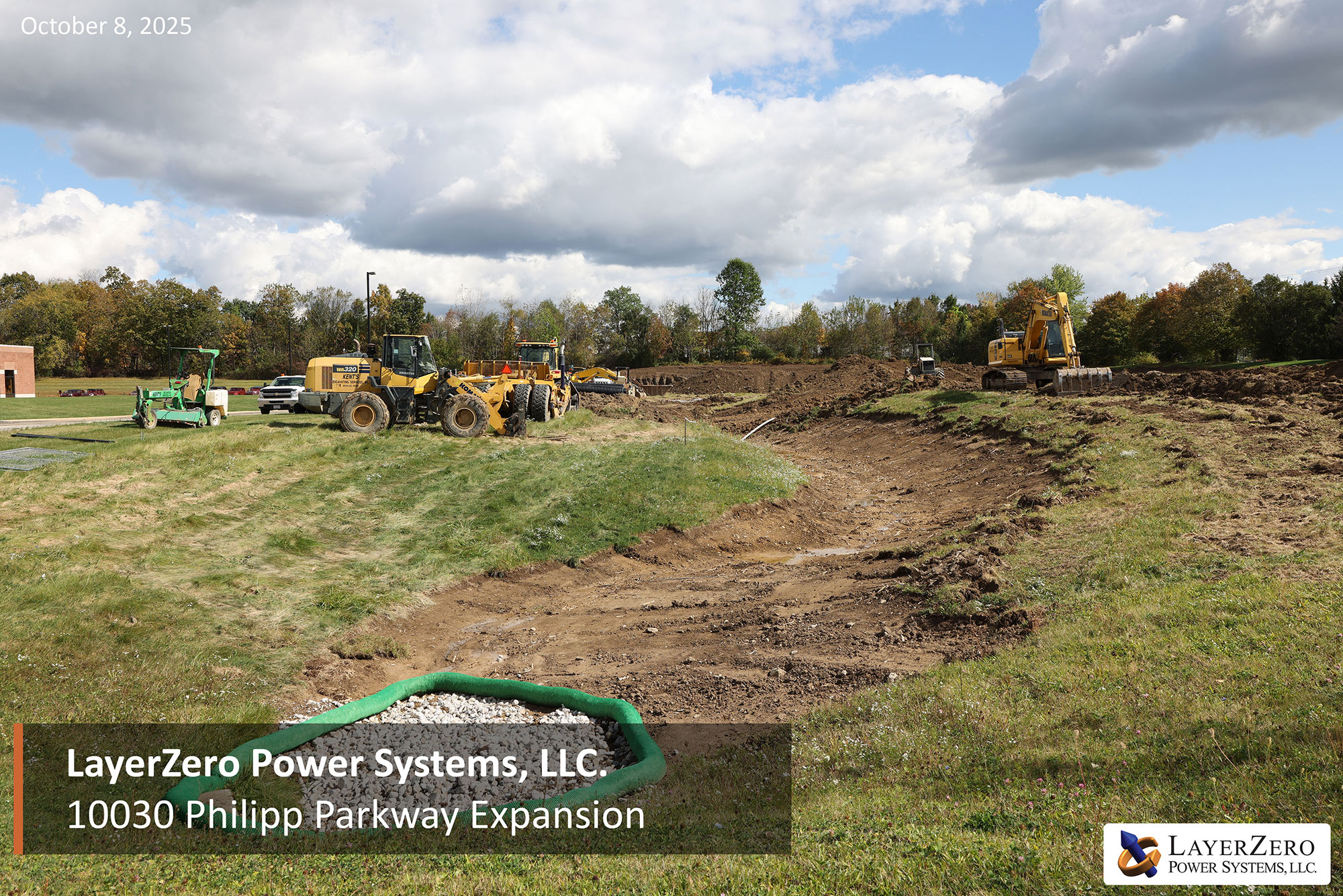 The Site Transitions Into a Defined Construction Zone