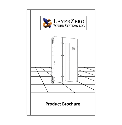 LayerZero Power Systems brochure cover for mission-critical power solutions