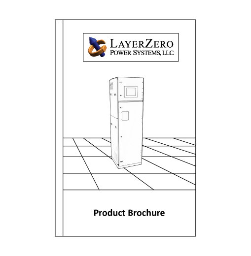 LayerZero Power Systems brochure cover for mission-critical power solutions