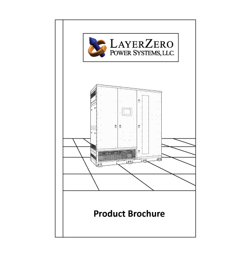 LayerZero Power Systems brochure cover for mission-critical power solutions