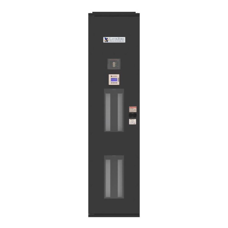 LayerZero ePanel SL-2 web-enabled slimline power distribution panel with dual vertical branch circuit sections