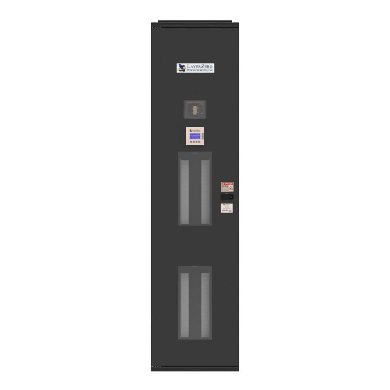 LayerZero ePanel SL-2 web-enabled slimline power distribution panel with dual vertical branch circuit sections