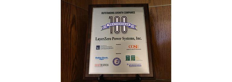 LayerZero Power Systems Receives Weatherhead100 Award