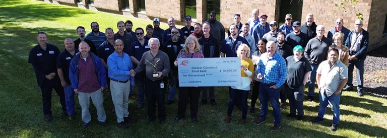 LayerZero Power Systems Donates $10,000 to Greater Cleveland Food Bank