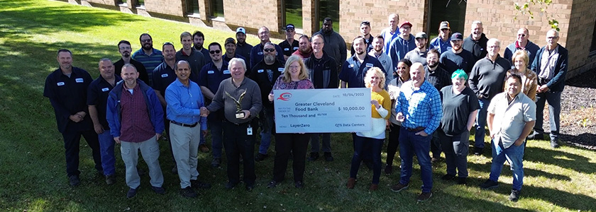 LayerZero Power Systems Donates $10,000 to Greater Cleveland Food Bank