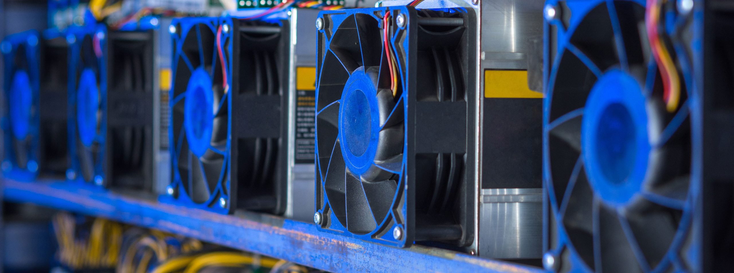 High-density computing hardware used for cryptocurrency and blockchain processing requiring uninterrupted mission-critical power