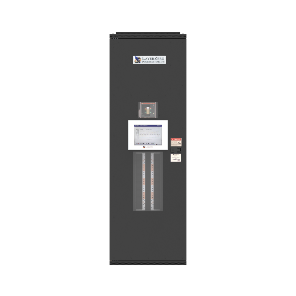 LayerZero ePanel SL-1 web-enabled slimline distribution panel with integrated HMI and vertical branch circuit monitoring