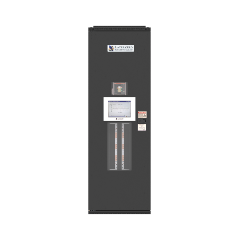 LayerZero ePanel SL-1 web-enabled slimline distribution panel with integrated HMI and vertical branch circuit monitoring