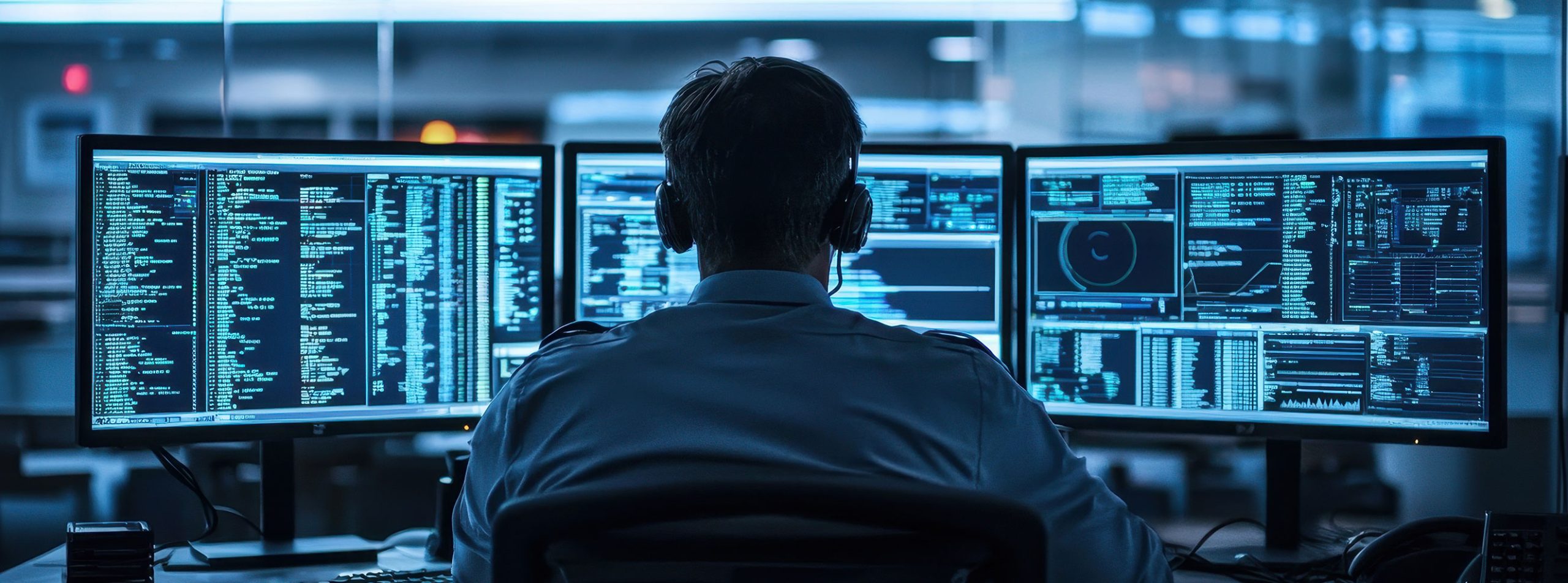 Emergency operations center monitoring critical systems requiring uninterrupted mission-critical power