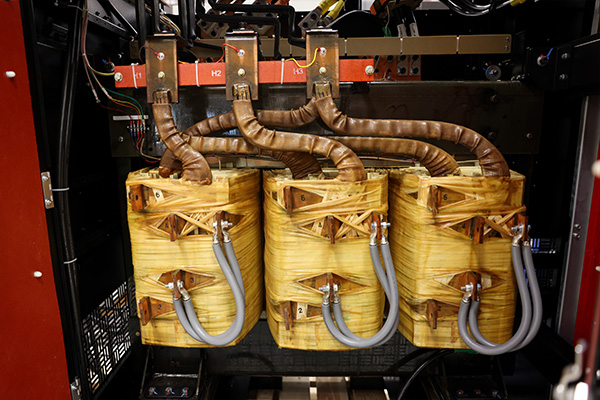 Transformer assembly inside a LayerZero® power distribution system.